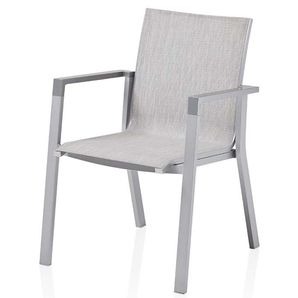 KETTLER RASMUS, křeslo stohovatelné stříbrná