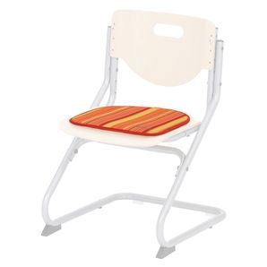 Poduška na židli CHAIR PLUS, oranžová - proužky
