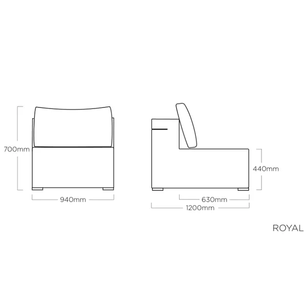 ROYAL, křeslo