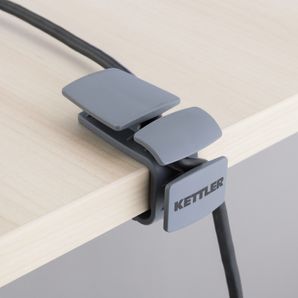 Držák na kabely šedý