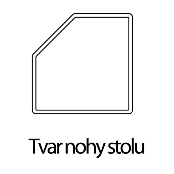 Konstrukce stolu ADV 160 x 95, antracit